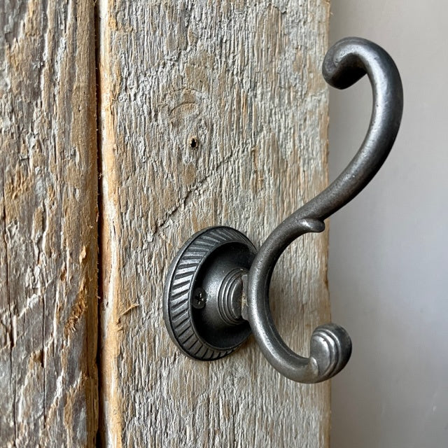 Double Coat Hook - Admiral, Cast Iron - - Liv's Solihull