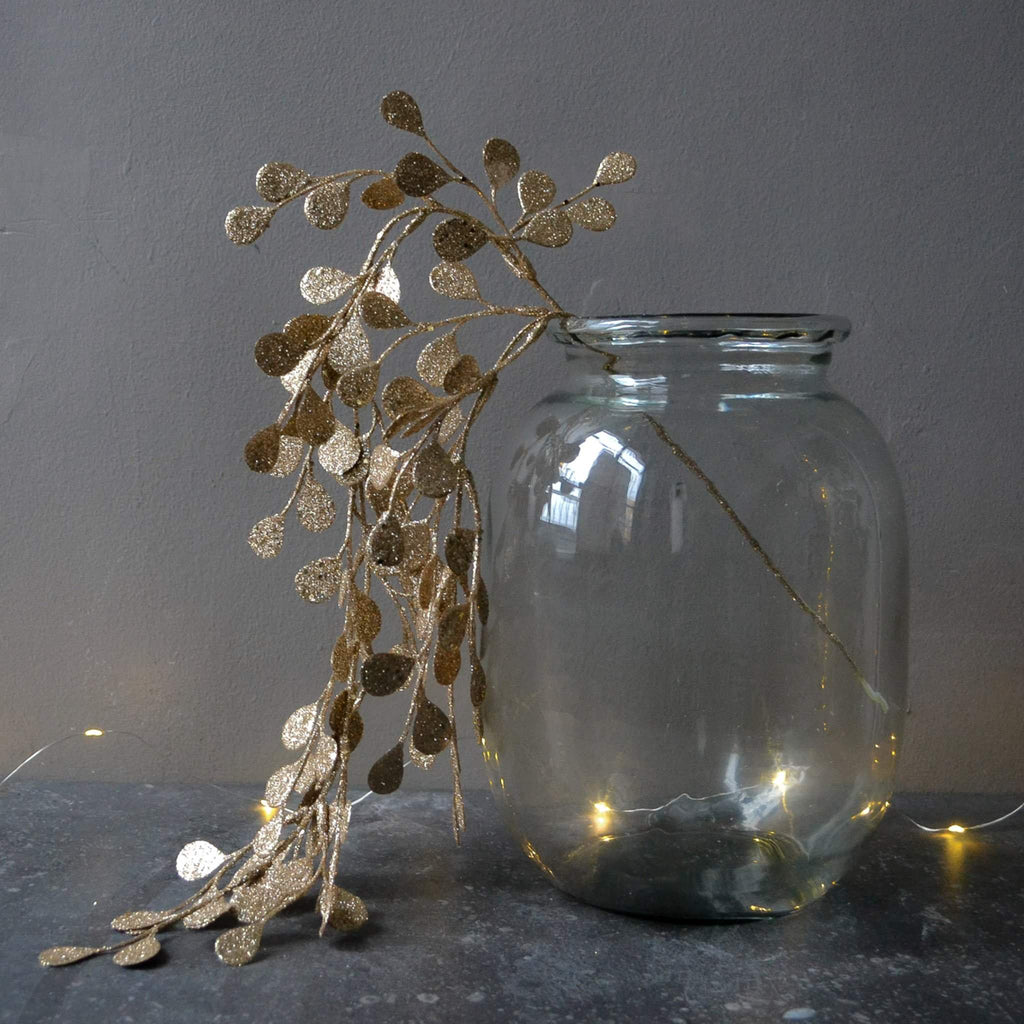 Glitter Tree Spray Penny Droop - Oyster Gold 60cm - Liv's